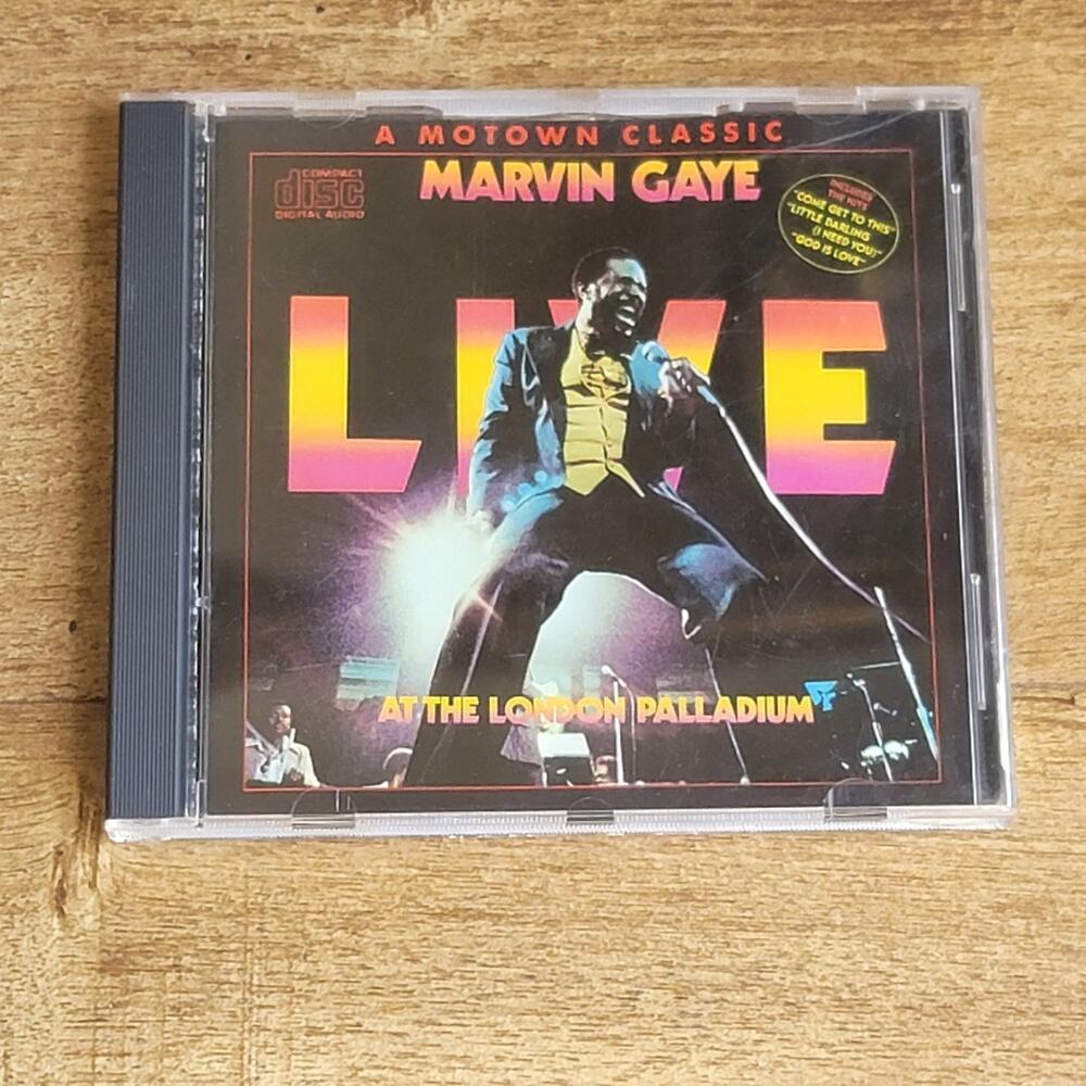 Vtg Marvin Gaye LIVE AT THE PALLADIUM CD